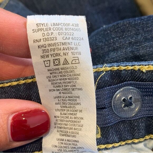 Lucky Brand Authentic Skinny Stretch Jeans Girls Size 16 - Picture 9 of 11